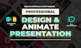 design high impact animated powerpoint presentation for pitch or training