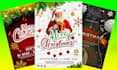 design awesome eye catching christmas event,  business flyers