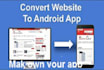 convert your website to professional android app using kodular