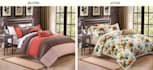 replace bedsheet design on a modern bedroom