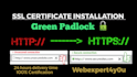 install SSL certificate, convert http to https