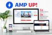 create a responsive google amp page or complete website