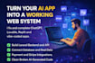 turn your ai generated app into a real working web app
