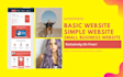 create basic website, simple website or basic wordpress website professionally