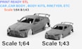 3d car modeling body kits and any body parts for stl file