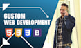 do html css javascript bootstrap bug fixes web development