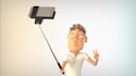 make funny man selfie short video ads