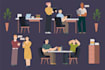 create flat illustration according to your demand