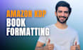 do book formatting for amazon KDP, ebook formatting and paperback formatting