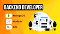 be your backend web developer in node js, sql, mongodb