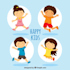 create an colorful 2d animation for kids