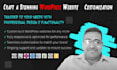 design and customize a professional wordpress website