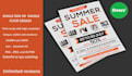design minimalist flyer, banner and poster