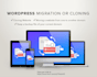 clone, backup, migrate wordpress website to another host
