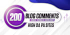 do manual 200 unique domain blog comment backlinks high quality SEO linkbuilding