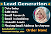 do linkedin lead generation and email list building for you