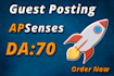 write and publish 2 guest posts on apsense da 70 plus