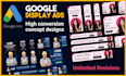 design creative google ads, facebook ads, banner designs