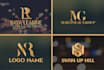 do personal identity luxury initial, monogram logo
