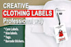 do clothing label and barcode stickers