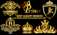 design a luxury crown, royal emblem or initial logo