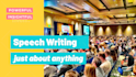 write a powerful, insightful, and convincing speech in 24hrs