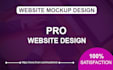 design creative website mockup or website design