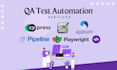 do automation testing with cypress, selenium, appium and playwright