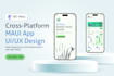 design net maui app UI UX for android ios and windows