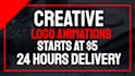 make a glorious logo animation or youtube intro video