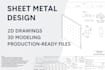 create professional sheet metal design, fabrication drawings, and cnc ready file