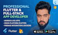 do full stack flutter mobile app development for android and ios