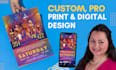 design a professional business flyer, one pager, sales sheet, flyer or postcard