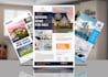 design clean real estate flyer or postcard