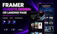design framer website, landing page or business website