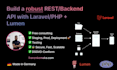 build a rest API using laravel, lumen or slim in php