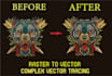 redraw, vectorize image to vector, convert logo to vector tracing, dxf, svg, ai