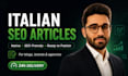 write SEO and GEO articles in italian for google and ai search