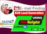 do b2b lead generation and email finding