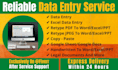 provide fast and reliable data entry service