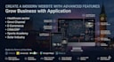 create a modern website with advanced features