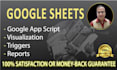do google sheets, scripting, formulas, dashboards fast