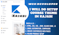 setup custom kajabi  product theme for online success