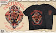 design hand drawn logo tshirt illustrations for merchandise