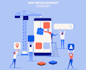develop a mobile application in flutter for android and ios