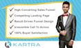 design kartra sales funnel landing page website