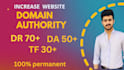 increase domain rating 70 ahrefs dr domain authority moz da with seo backlinks