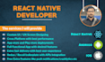 develop mobile app using react native for ios and android