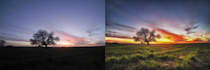 photoshop photos of sunset, landscape, travel, real estate