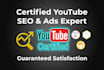 do expert youtube promotion and video SEO